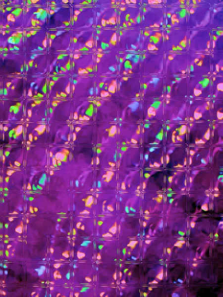 Abstrakte Lichter unter quadratischen Glashaufen, Mustervielfalt. — Stockfoto