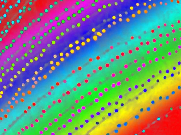 抽象嘉年华的多样性，彩虹点堆. — 图库照片