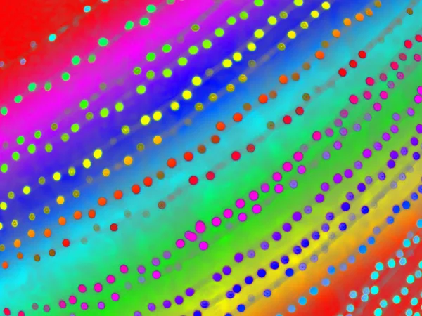 抽象嘉年华光多样性，彩虹点堆. — 图库照片