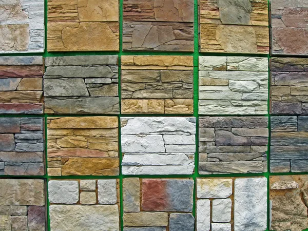 Abstrakte Granitmauer, Steinhaufen-Vielfalt. — Stockfoto
