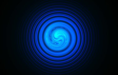 Abstract blue spiral galaxy, science details. clipart