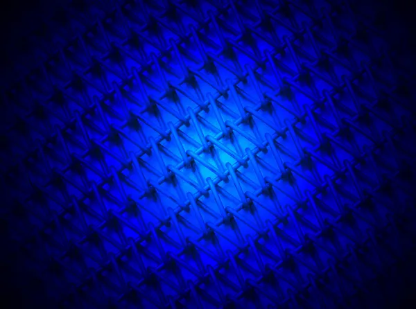 Magic blue light over industrial metallic grid. — Stock Photo, Image