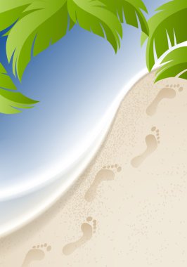 Background to the seaside clipart