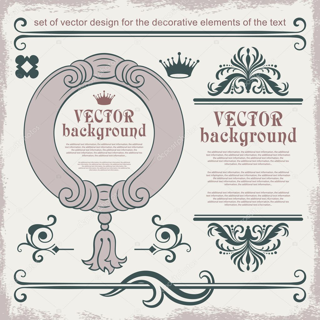 Vector decorative items