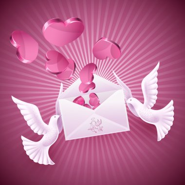 Background on Valentine clipart