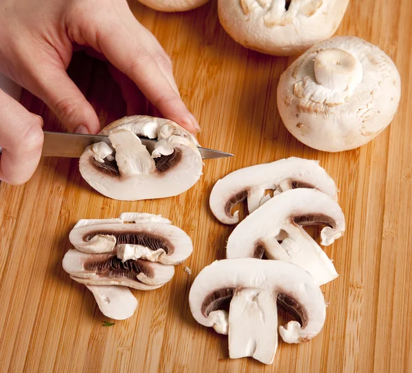 切割的蘑菇 — 图库照片