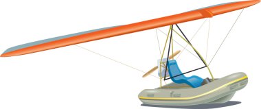 Flying boat clipart