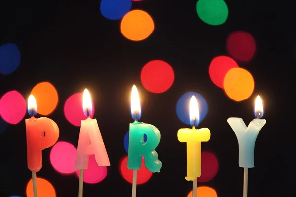Party svíčky — Stock fotografie