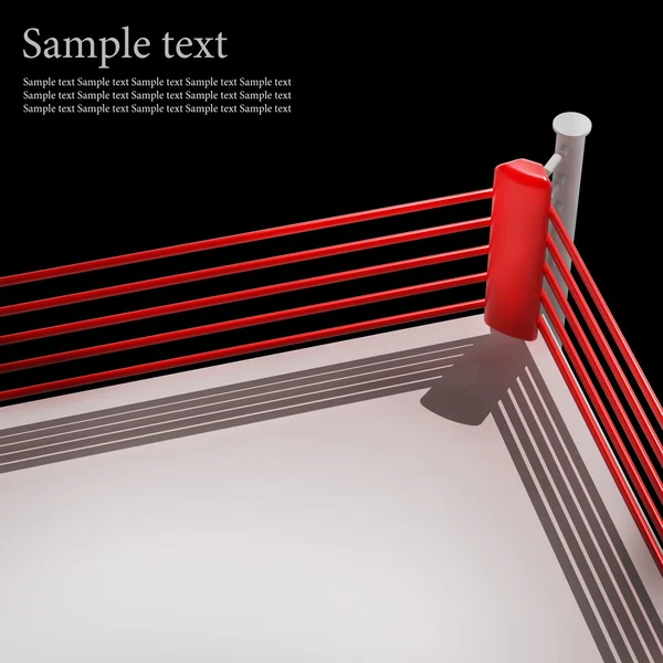 Боксерський кільцевий фон - 3D рендеринг з високою роздільною здатністю — стокове фото