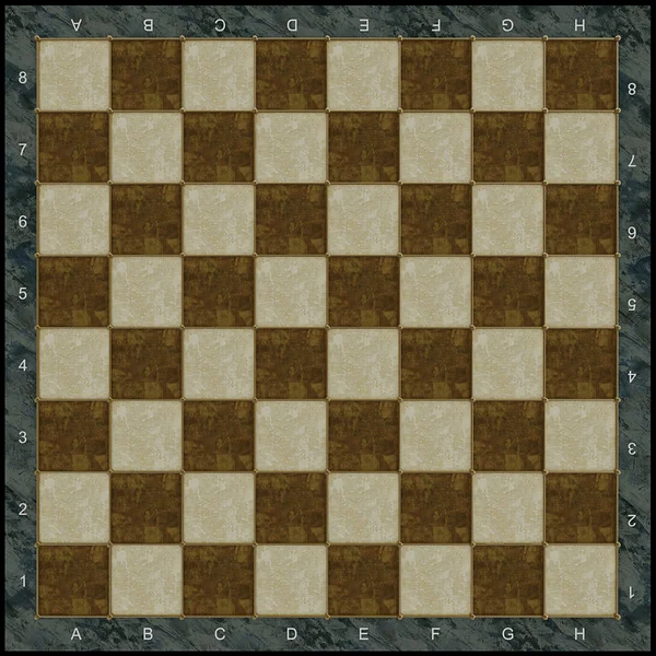 Кам'яна шахова дошка з золотою інкрустацією — стокове фото