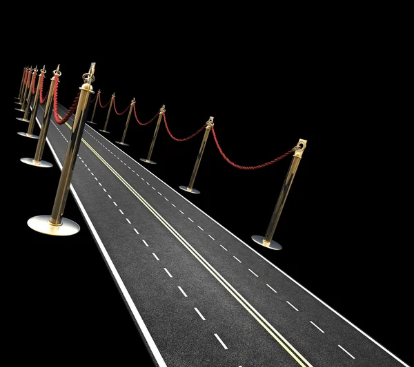 Tapis route concept fond haute résolution 3D — Photo