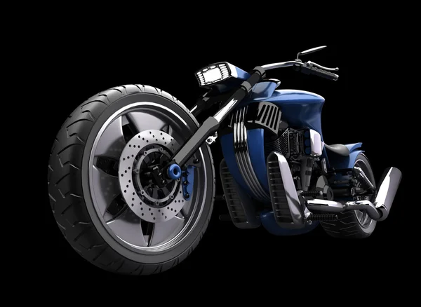 Concept moto isolé sur fond noir (Pas de problème de marque est mon propre design) Haute résolution 3D — Photo