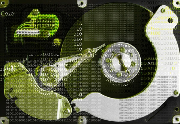 Technology background hard disk — Stock Photo, Image