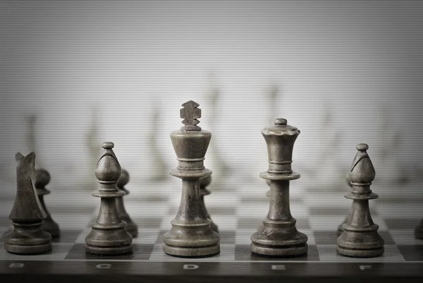 Schachspiel abstrakter Hintergrund — Stockfoto
