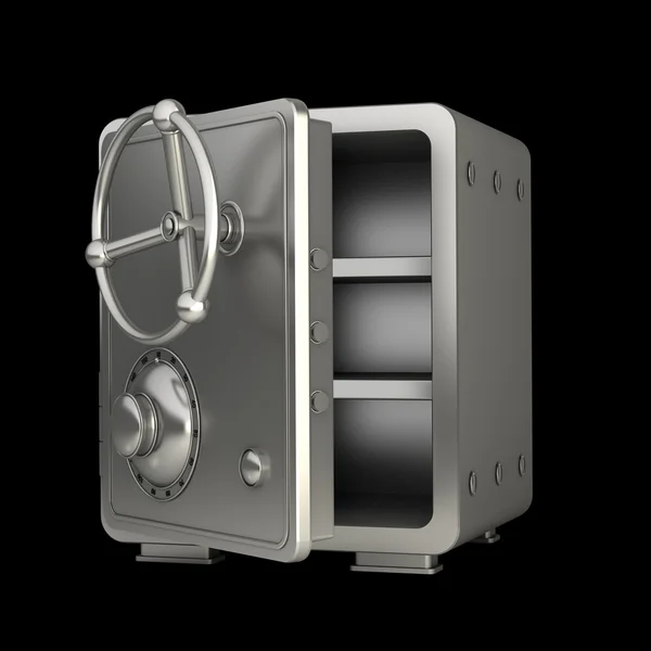 Cassetta di sicurezza in acciaio 3D ad alta risoluzione — Foto Stock