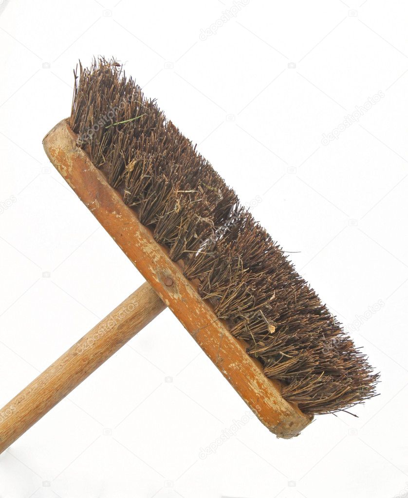 Sweeping brush.
