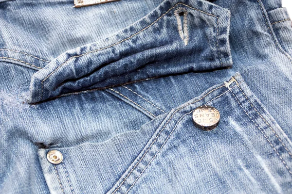 Struktur einer dunkelblauen Jeans — Stockfoto