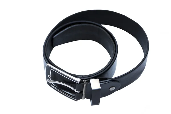 Man's black belt — Stock Photo, Image