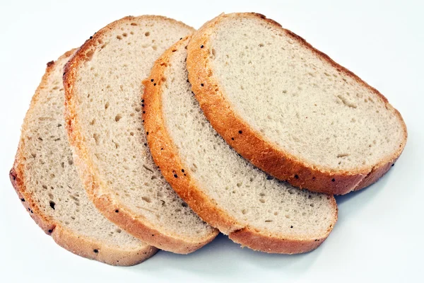 Kesilmiş taze ekmek — Stok fotoğraf