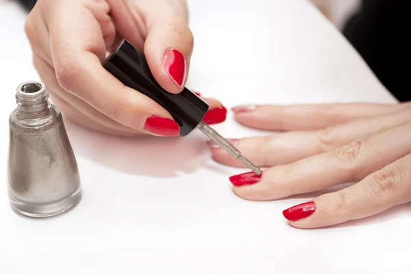 stock image Painting of female nails