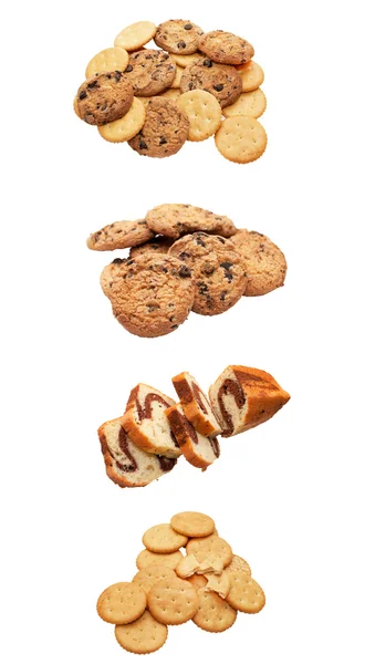 Olika konditori affärer, söta produkter - cookies — Stockfoto