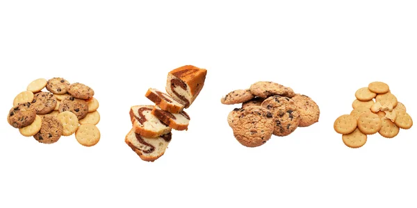 Olika konditori affärer, söta produkter - cookies — Stockfoto