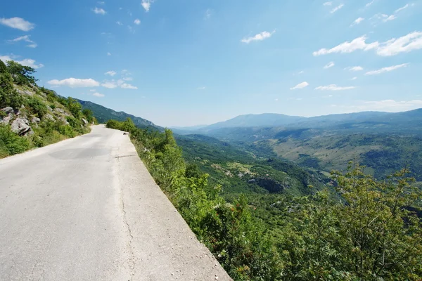 Чорногорія, дороги — стокове фото