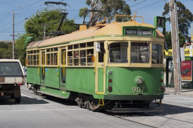 Old Tram way in Melbourne - Australia clipart