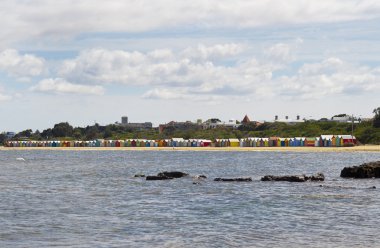 brighton Plajı melbourne, Avustralya yanındaki kutuları banyo