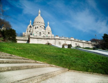 Sacred Heart in Montmartre - Paris - France clipart