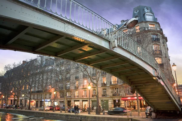 Bridge over canal - Paris - France — Stock Photo, Image