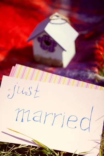 Dettagli matrimonio, appena sposati — Foto Stock
