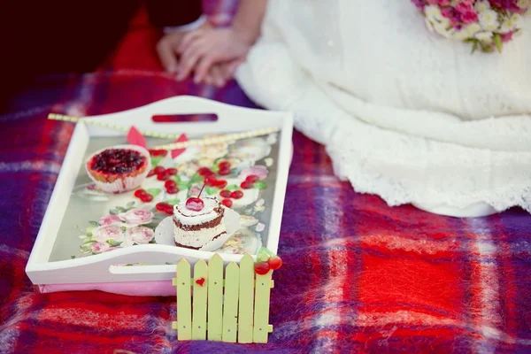 Pastel de boda, detalles —  Fotos de Stock