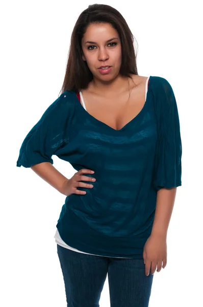 stock image Teal blouse