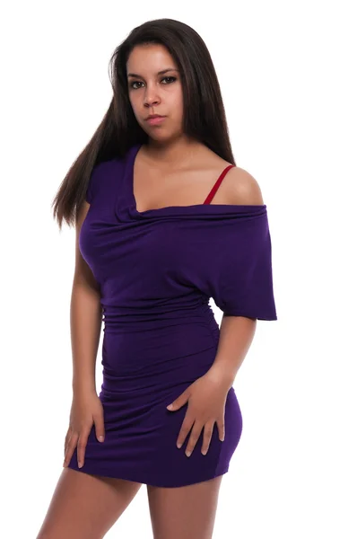 Vestido púrpura — Foto de Stock