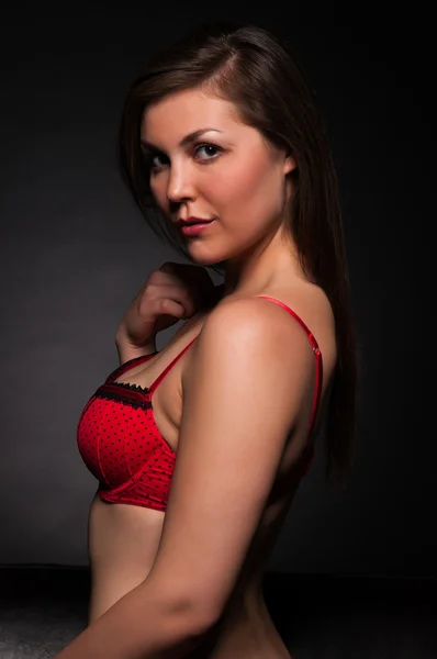 Red lingerie — Stock Photo, Image