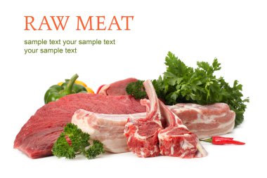 Raw meat clipart