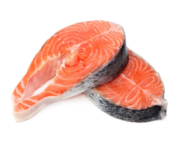 stock image Raw fillet of fresh salmon fish