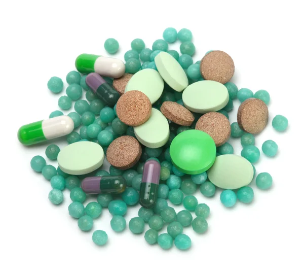 Vitaminas, pastillas y tabletas —  Fotos de Stock