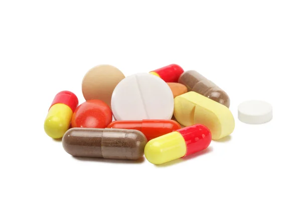 Vitaminas, pastillas y tabletas — Foto de Stock