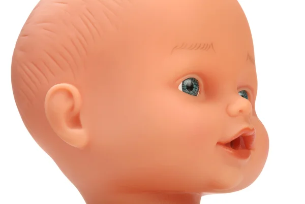 赤ちゃんの人形の顔をクローズ アップ — ストック写真