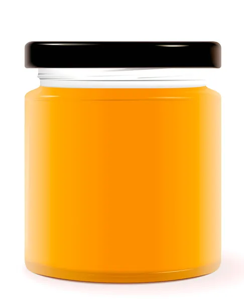 Plantilla tarro — Vector de stock