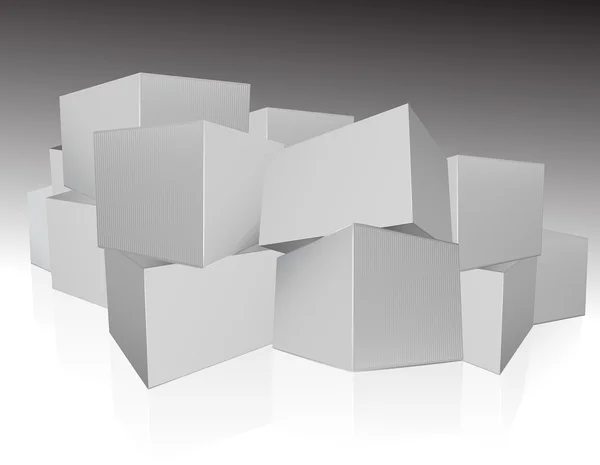 Σωρός των κουτιών — Διανυσματικό Αρχείο