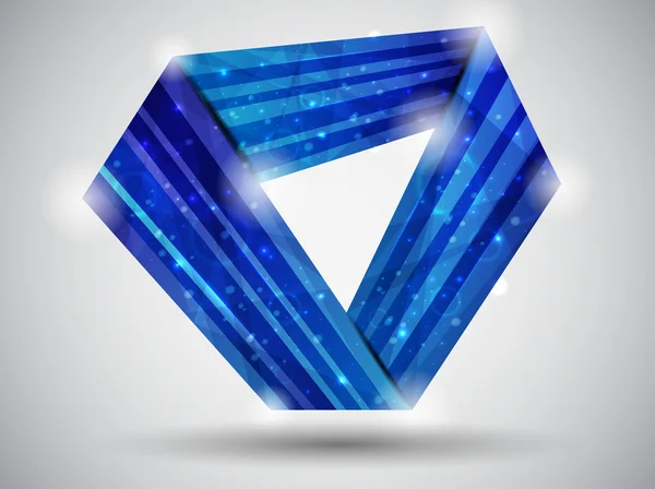 Tarjeta azul abstracta — Vector de stock