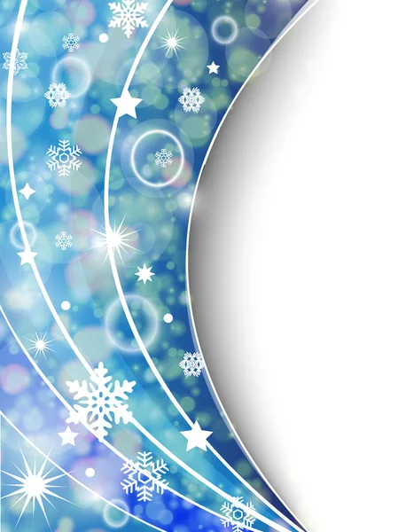 Carte bleue de Noël — Image vectorielle