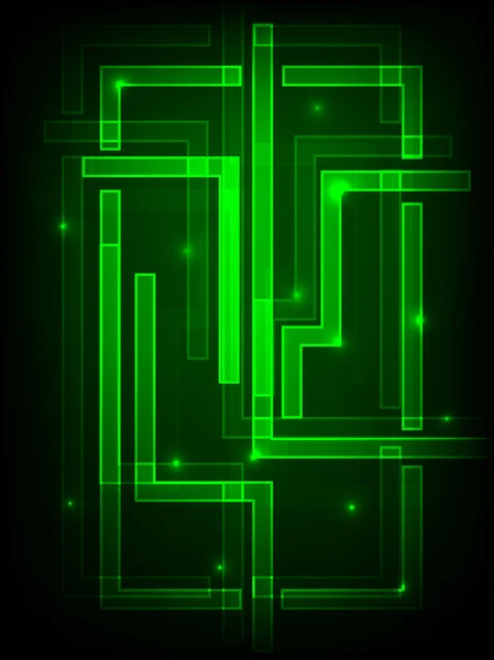 Zelený plakát — Stockový vektor