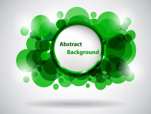 Green abstract card — Stock Vector
