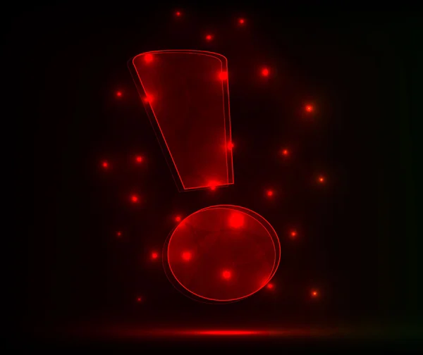 Point d'exclamation rouge — Image vectorielle