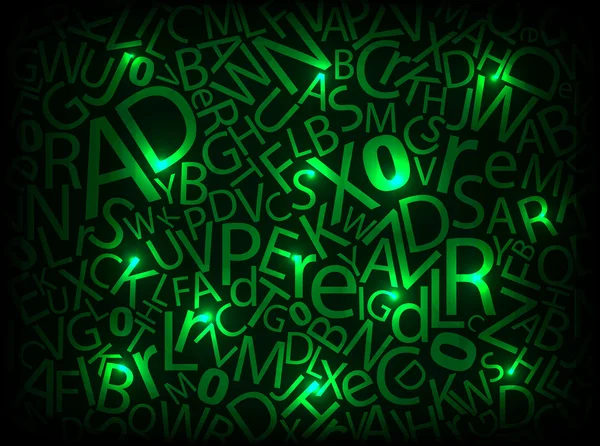 Neon letters — Stock Vector