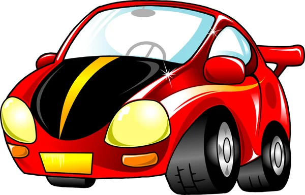 Mały czerwony samochód — Wektor stockowy